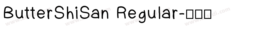 ButterShiSan Regular字体转换